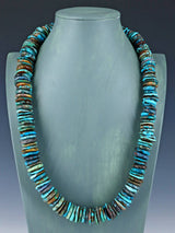 Navajo Single Strand Large Turquoise Necklace