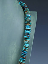Navajo Single Strand Large Turquoise Necklace