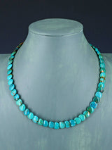 Navajo Single Strand Turquoise Disc Necklace