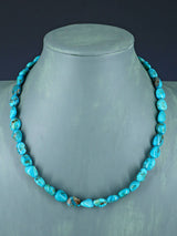 18" Navajo Single Strand Turquoise Nugget Necklace