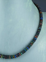 Navajo Single Strand Ethiopian Opal Necklace