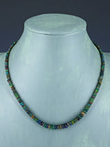 Navajo Single Strand Ethiopian Opal Necklace