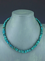 Navajo Single Strand Turquoise Disc Necklace