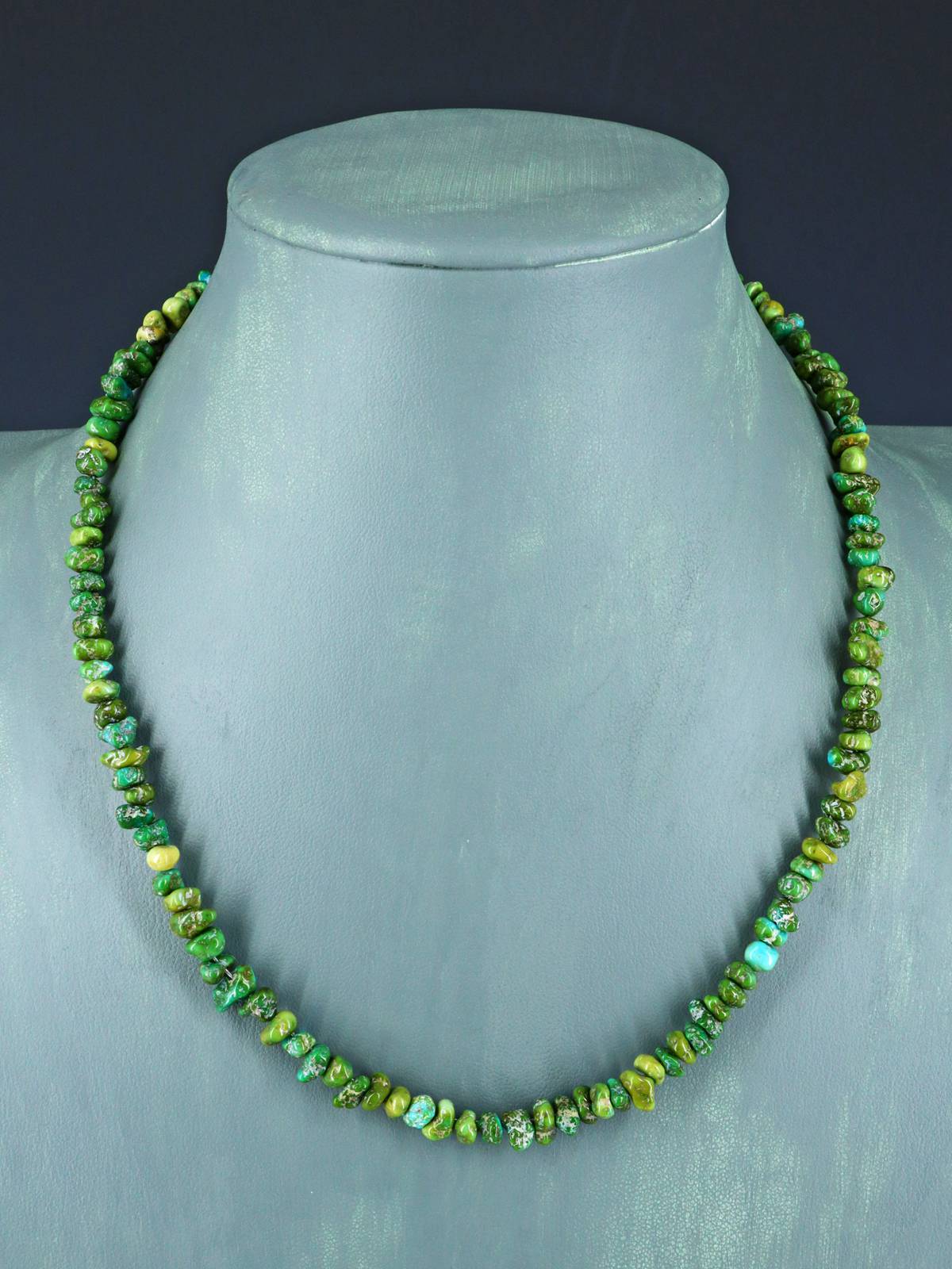 18" Single Strand Sonoran Gold Turquoise Necklace
