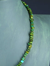 18" Single Strand Sonoran Gold Turquoise Necklace