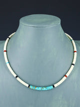 Native American Shell Heishi Single Strand Necklace