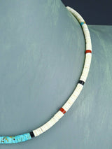 Native American Shell Heishi Single Strand Necklace