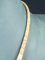 Native American Jewelry Single Strand Shell Heishi and Turquoise Necklace