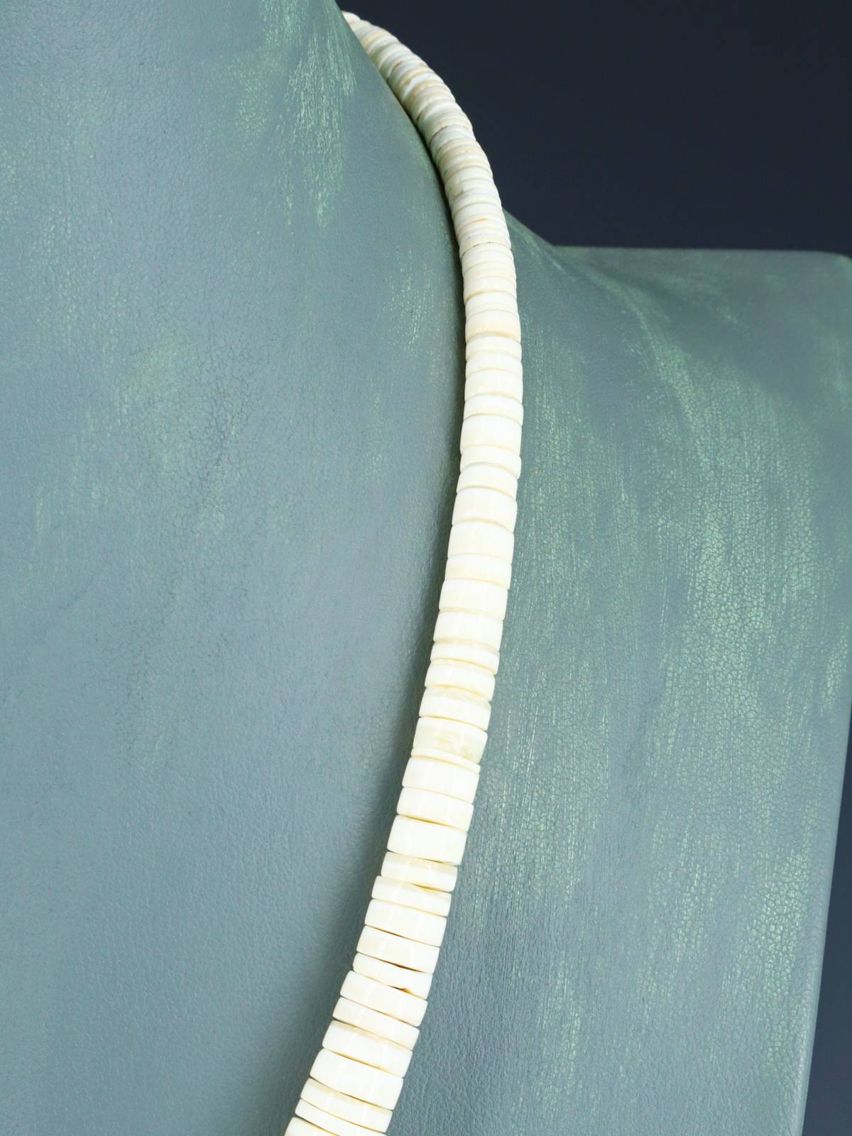 Native American Jewelry Single Strand Shell Heishi and Spiny Oyster Necklace