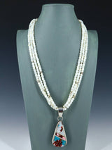 Collar del tesoro del abulón de Santo Domingo de los indios nativos americanos