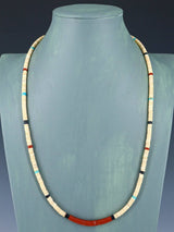 Native American Shell Heishi Single Strand Necklace