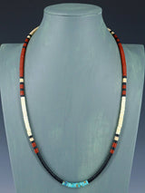 Native American Shell Heishi Single Strand Necklace