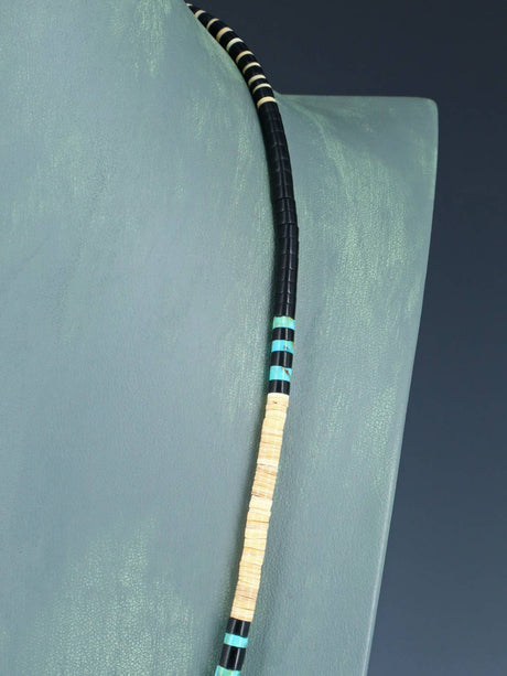 Native American Shell Heishi Single Strand Necklace