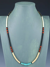 Native American Shell Heishi Single Strand Necklace