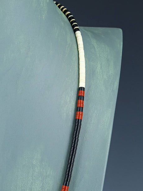 Native American Shell Heishi Single Strand Necklace