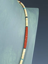 Native American Shell Heishi Single Strand Necklace