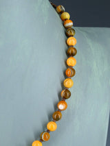 Native American Jewelry Agate Single Strand Necklace