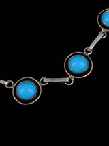 Native American Jewelry Collier ras du cou turquoise Lone Mountain