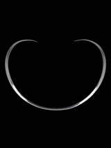 Sterling Silver Open Back Choker Collar Necklace