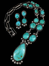 Bijoux amérindiens Kingman Turquoise Lariat Collier