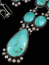 Bijoux amérindiens Kingman Turquoise Lariat Collier