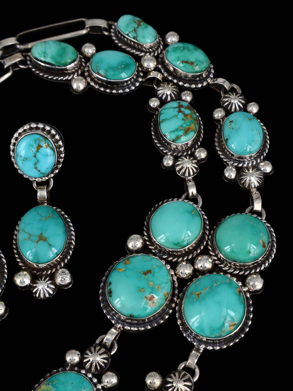Bijoux amérindiens Kingman Turquoise Lariat Collier