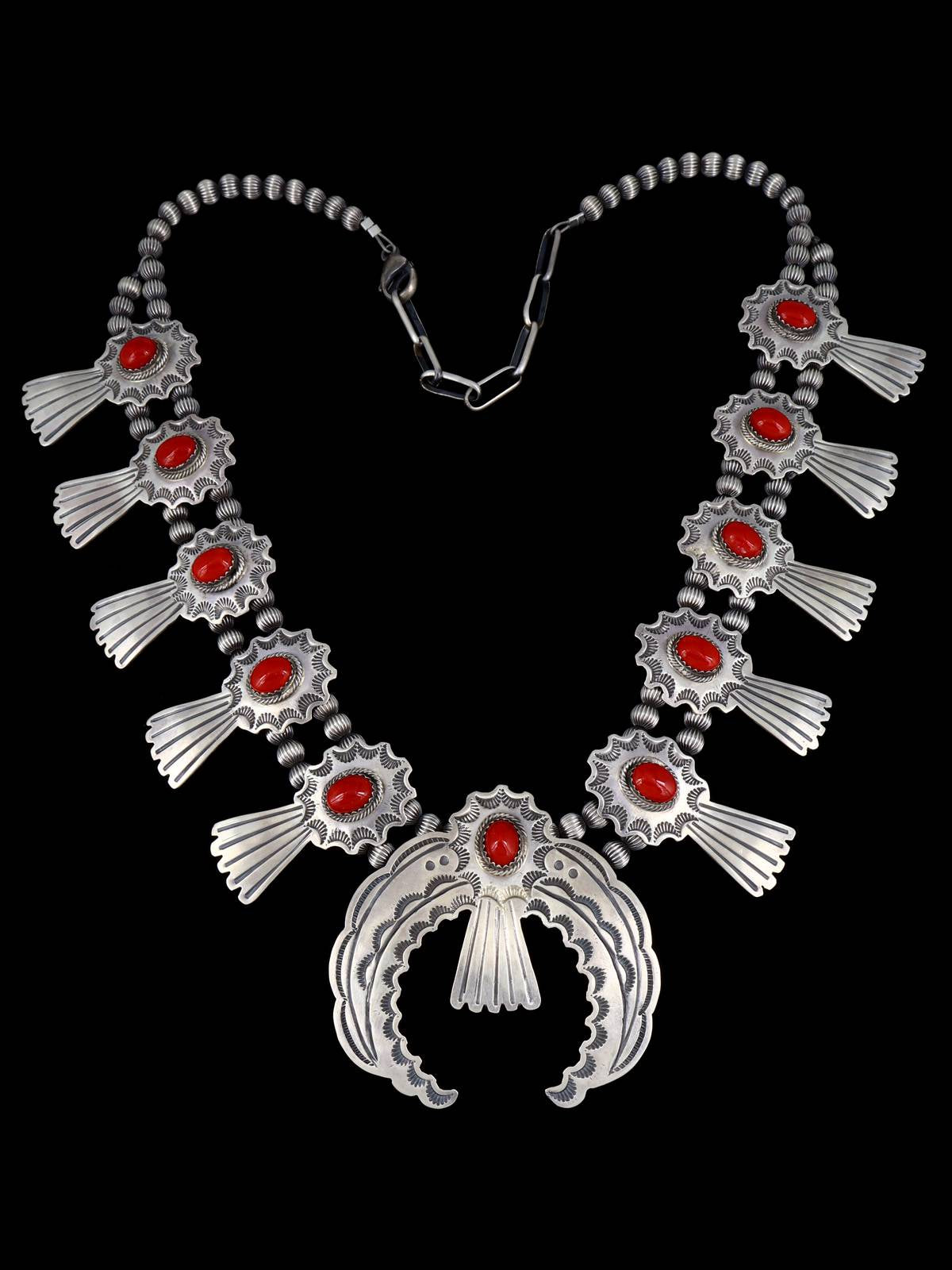 Juego de collar y aretes de color turquesa Kingman de joyería nativa americana