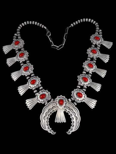 Native American Jewelry Ensemble collier et boucles d'oreilles Kingman Turquoise