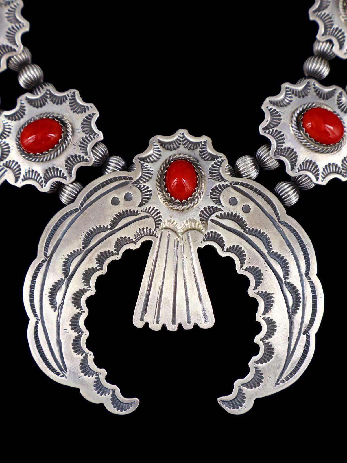 Juego de collar y aretes de color turquesa Kingman de joyería nativa americana