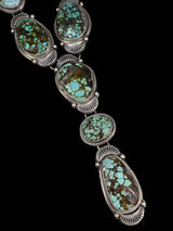Collar Lariat de plata esterlina turquesa Royston natural navajo