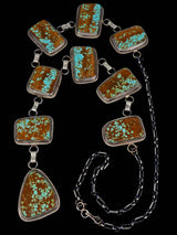 Native American Jewelry #8 Turquoise Lariat Necklace