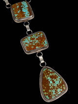 Native American Jewelry #8 Turquoise Lariat Necklace
