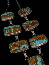 Native American Jewelry #8 Turquoise Lariat Necklace