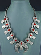 Juego de collar y aretes de color turquesa Kingman de joyería nativa americana