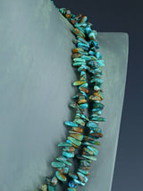 Extra Long Wrap Native American Jewelry Single Strand Turquoise Necklace