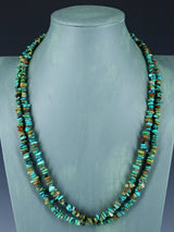 Extra Long Wrap Native American Jewelry Single Strand Turquoise Necklace