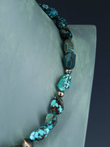 Native American Jewelry Single Strand Chunky Turquoise Necklace