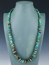 Collier turquoise à brin unique Navajo