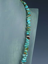 Collier turquoise à brin unique Navajo