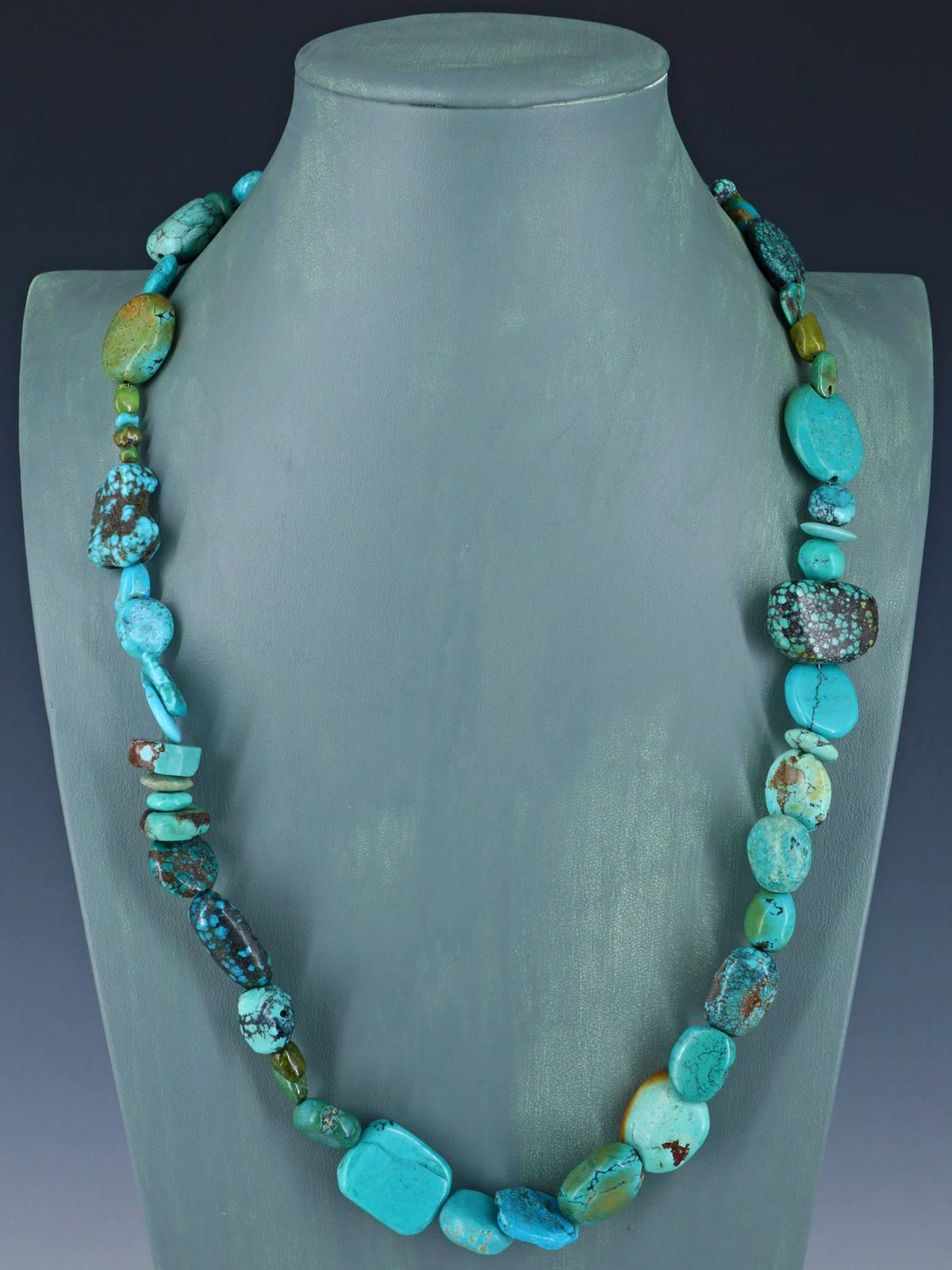 Chunky Native American Single Strand Turquoise Nugget