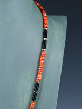 Collar Heishi de turquesa y concha de joyería nativa americana