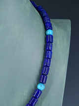 Native American Blue Lapis Beaded Single Strand Necklace