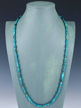 Native American Jewelry Single Strand Turquoise Necklace