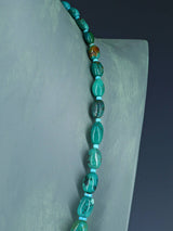 Native American Jewelry Single Strand Turquoise Necklace