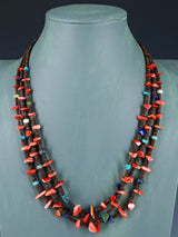 Collier amérindien de Saint-Domingue turquoise et huître épineuse