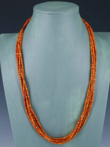 Collier de corail multi-brins amérindien de Saint-Domingue