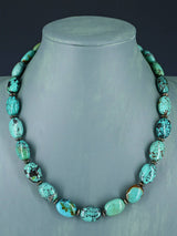 Native American Turquoise Beaded Single Strand Necklace