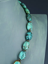 Native American Turquoise Beaded Single Strand Necklace