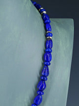 Native American Blue Lapis Beaded Single Strand Necklace
