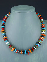 Santo Domingo Jewelry Single Strand Multistone Necklace